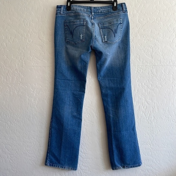 Wet Seal Y2K Distressed Juniors Jeans Size 11/12 - Picture 12 of 13